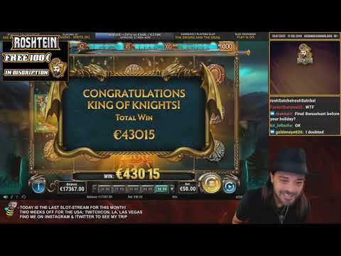 ROSHTEIN WIN 45 000 € The Sword and Grail AND 90.000 BONUS HUNT WIN