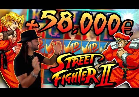 ROSHTEIN VS BISON +58.000€ BIG WIN IN STREET FIGHTER II SLOT  Top 5 Wins of Week