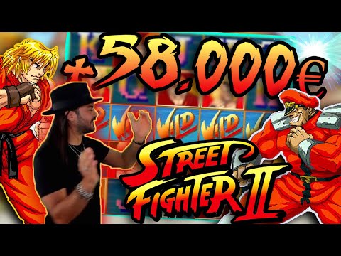 ROSHTEIN VS BISON +58.000€ BIG WIN IN STREET FIGHTER II SLOT  Top 5 Wins of Week