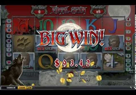 Full Moon Fortunes Slot Bonus Round Bet $4.00 Big Win real money