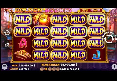 Slot golden beauty, pragmatic play, bonus free spin, Mega win, sensational