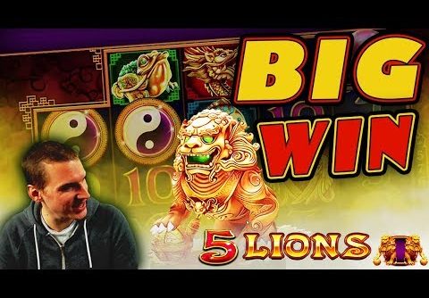 BIG WIN on 5 Lions Slot – £2.50 Bet