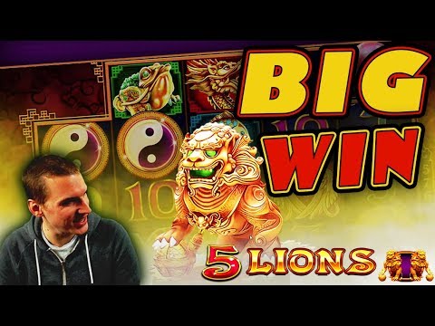 BIG WIN on 5 Lions Slot – £2.50 Bet