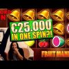 HUGE ULTRA MEGA WIN ON FRUIT MANIA 50€ SPIN!