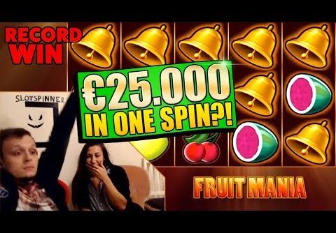 HUGE ULTRA MEGA WIN ON FRUIT MANIA 50€ SPIN!