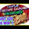 JUST $20!! triple fortune dragon!!!BIG WIN!! I get a bonus, I must ticket out.!!!!
