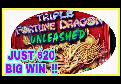 JUST $20!! triple fortune dragon!!!BIG WIN!! I get a bonus, I must ticket out.!!!!