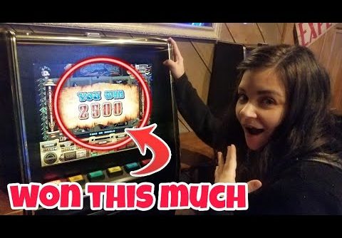 OUR BIGGEST SLOT MACHINE WIN EVER! (WE WERE SHOCKED)