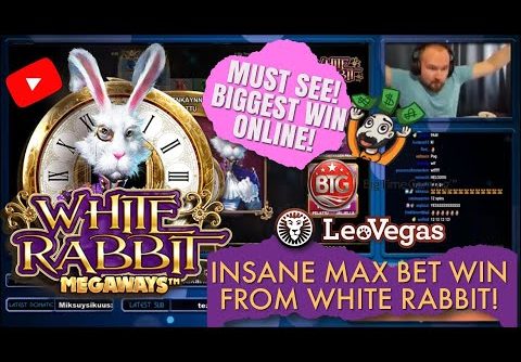 RECORD WIN!! INSANE MAX BET WIN FROM WHITE RABBIT SLOT! MUST SEE! MY BIGGEST WIN ONLINE!