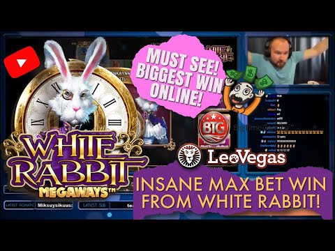 RECORD WIN!! INSANE MAX BET WIN FROM WHITE RABBIT SLOT! MUST SEE! MY BIGGEST WIN ONLINE!