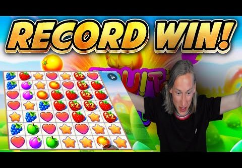 RECORD WIN!! Fruit Party BIG WIN from base game – Online Slots from Casinodaddys live stream