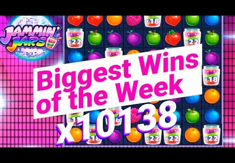 🔴 BIGGEST WINS OF THE WEEK #8 – Jammin’ Jars slot x10138 – 🚨ONLINECASINOPOLICE🚨 COMPILATION