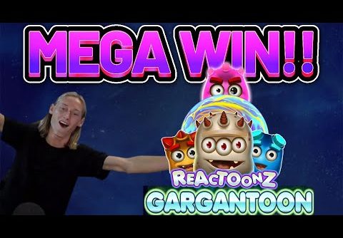 MEGA WIN!! REACTOONZ BIG WIN –  Online Slots from Casinodaddy LIVE STREAM