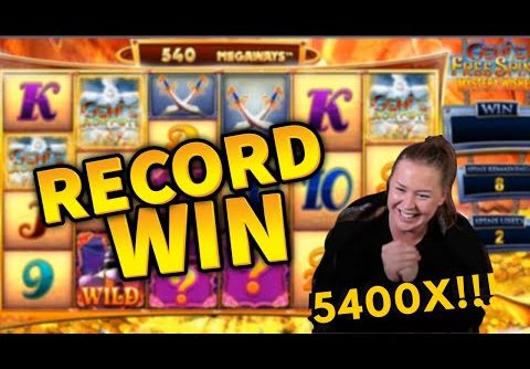 RECORD WIN!!! Genie Jackpots Mega Win!! Casino Games from MrGambleSlot Live Stream