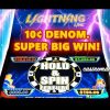 10¢ LIGHTNING LINK – HIGH STAKES SLOT – **SUPER BIG HOLD AND SPIN WIN** – Slot Machine Bonus