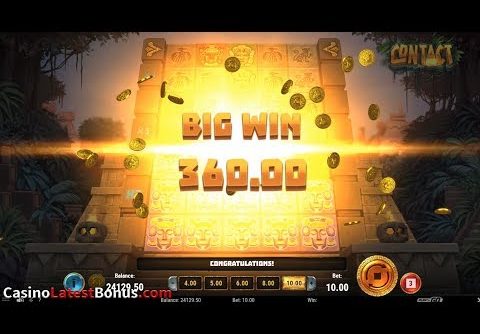 Contact (Play’n GO) Online Slot Review (RESPINS, BONUSES, BIGWIN, MEGAWIN, SUPERBIGWIN)