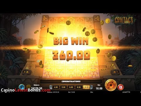 Contact (Play’n GO) Online Slot Review (RESPINS, BONUSES, BIGWIN, MEGAWIN, SUPERBIGWIN)