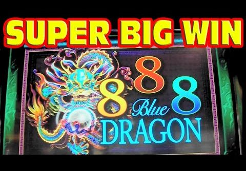 888 Blue Dragon * SUPER BIG WIN * RETRIGGER MADNESS * Slot Machine Bonus Free Games