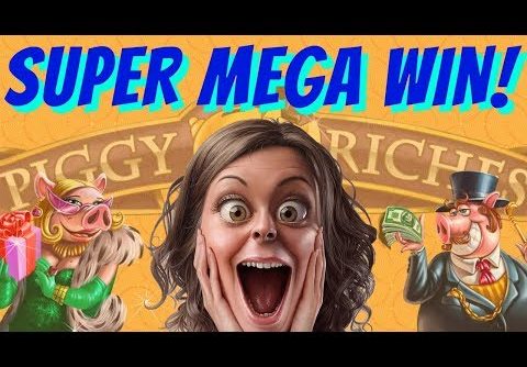 Super Mega Big Slot Win – Piggy Riches – 6€/spin