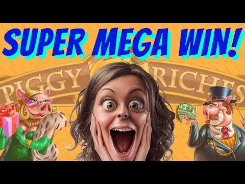 Super Mega Big Slot Win – Piggy Riches – 6€/spin