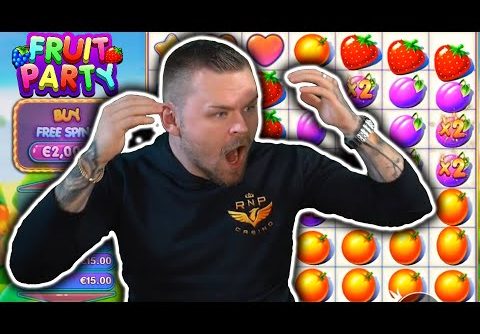 RECORD WIN on FRUIT PARTY – THE LUCKIEST WIN YOU WILL EVER SEE!