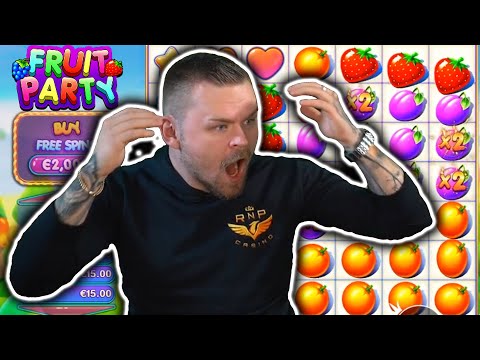 RECORD WIN on FRUIT PARTY – THE LUCKIEST WIN YOU WILL EVER SEE!