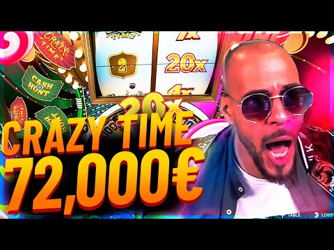 Streamer Mega win 72.000€ on Crazy Time slot – Top 10 Biggest Wins of week #4