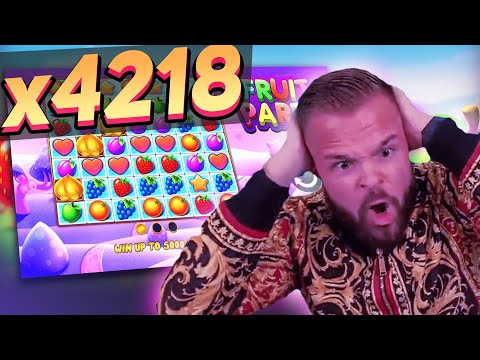 Streamer Huge win x4218 on FRUIT PARTY slot – TOP 5 Mega wins of the week
