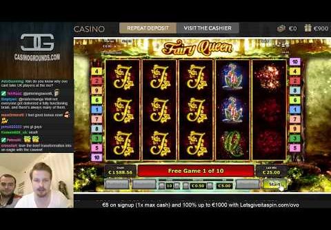 Big win in Fairy Queen slot  – €5 bet