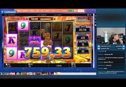 RECORD BIG WIN! Genie Jackpots slot machine! CASINO HUGE WIN!