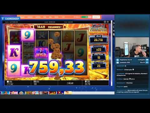 RECORD BIG WIN! Genie Jackpots slot machine! CASINO HUGE WIN!