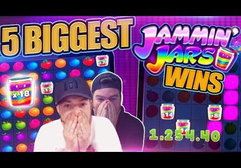 FRUITY SLOTS TOP 5 JAMMIN JARS BIG WINS!!