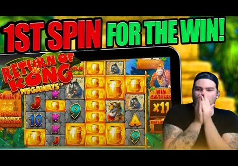 RETURN OF KONG 1ST SPIN FOR THE MEGA WIN!!