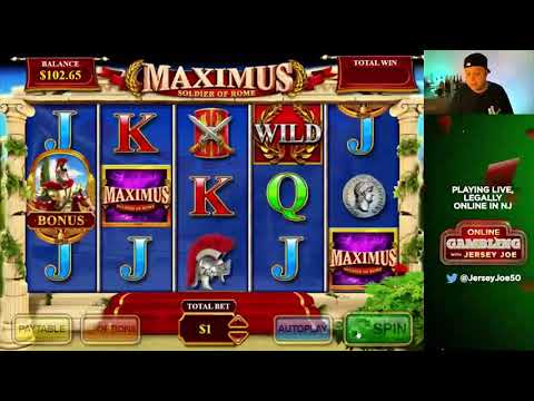 Maximus Soldier of Rome slots LIVE with BIG BONUS & MEGA WIN [Online Gambling with Jersey Joe # 66]