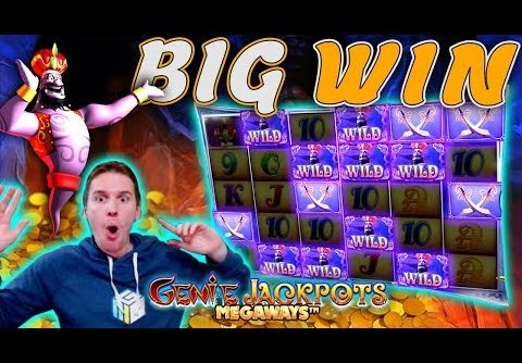 BIG WIN on Genie Jackpots Megaways Slot – £10 Bet!