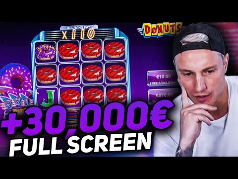 Streamer Mega win 30.000€ on Donuts Slot – Top 5 Biggest Wins of week