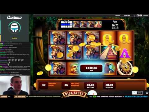 SUPER MEGA WIN on Montezuma Slot – £0.90 Bet