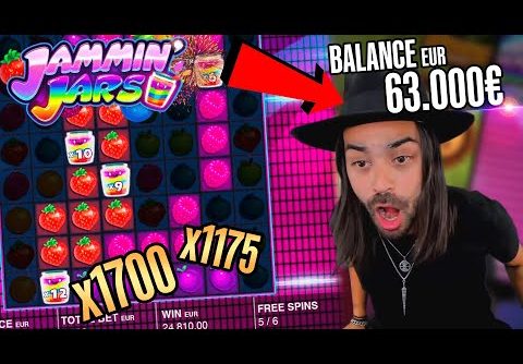 ROSHTEIN Insane win 34.000 € on Jammin Jars slot – Top 5 Best Wins of Stream