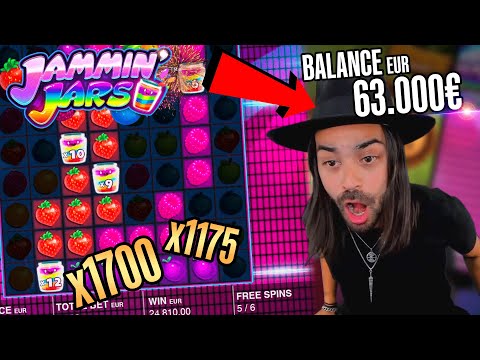 ROSHTEIN Insane win 34.000 € on Jammin Jars slot – Top 5 Best Wins of Stream