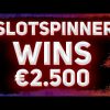 SLOTSPINNER HUGE WINS €2 000 | BIG WIN IN CASINO