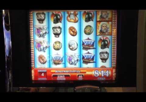 ZEUS II Slot Machine with BONUS, SUPER RESPINS and “BIG WINS” Las Vegas Casino