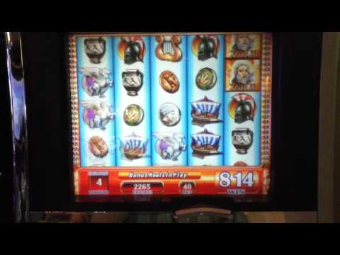 ZEUS II Slot Machine with BONUS, SUPER RESPINS and “BIG WINS” Las Vegas Casino