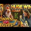 HUGE WIN! DAWN OF EGYPT BIG WIN – €10 bet on CASINO Slot from CasinoDaddys LIVE STREAM