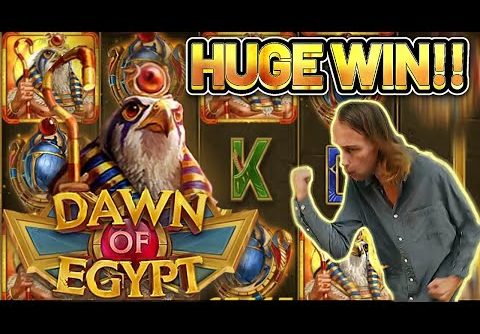 HUGE WIN! DAWN OF EGYPT BIG WIN – €10 bet on CASINO Slot from CasinoDaddys LIVE STREAM