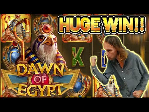 HUGE WIN! DAWN OF EGYPT BIG WIN – €10 bet on CASINO Slot from CasinoDaddys LIVE STREAM