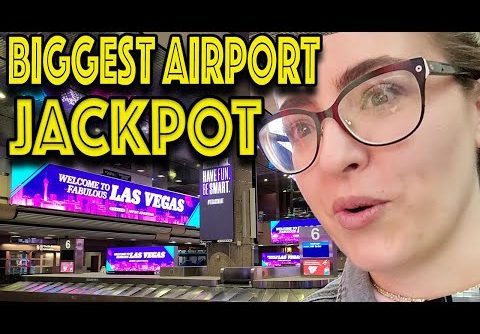 My BIGGEST Slot Machine JACKPOT HANDPAY at Las Vegas Airport!