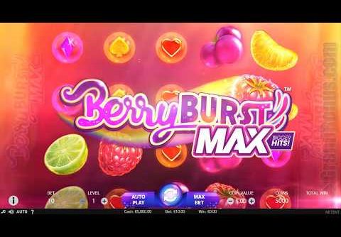 BerryBurst MAX Video Slot (NetEnt) – Super Mega Win: DEMO!