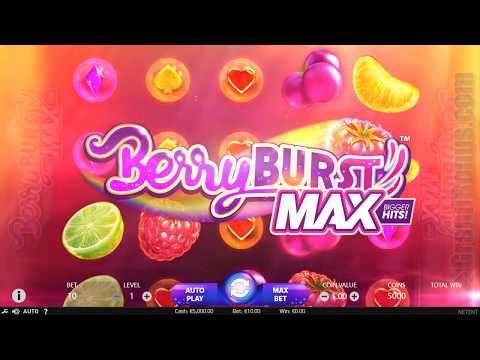 BerryBurst MAX Video Slot (NetEnt) – Super Mega Win: DEMO!