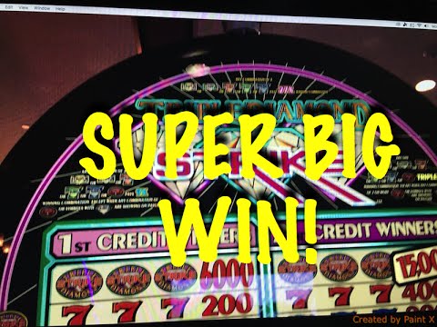 $$  SUPER BIG SLOT HIT $$ **TRIPLE DIAMOND STRIKE** LIVE PLAY **HIGH LIMIT ROOM**