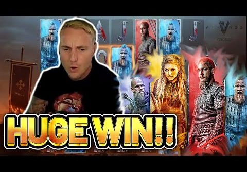 HUGE WIN! VIKINGS BIG WIN – €5 bet on Casino Slot from CASINODADDY